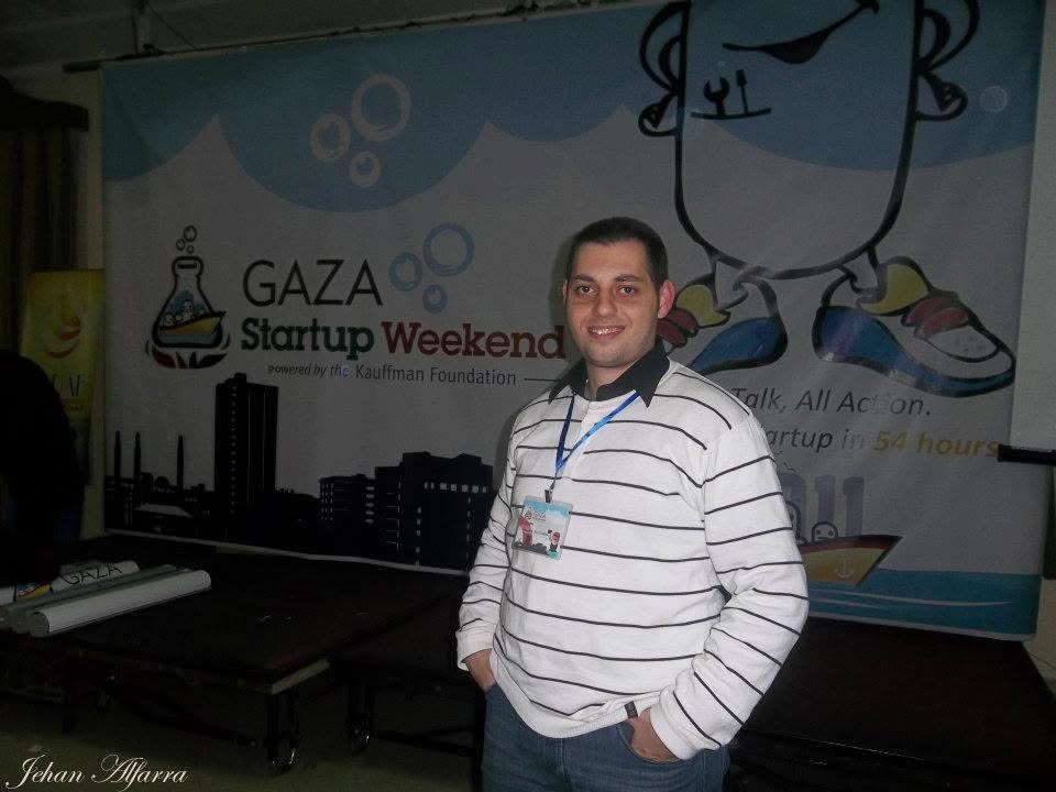Ahmed at Gaza Startup Weekend